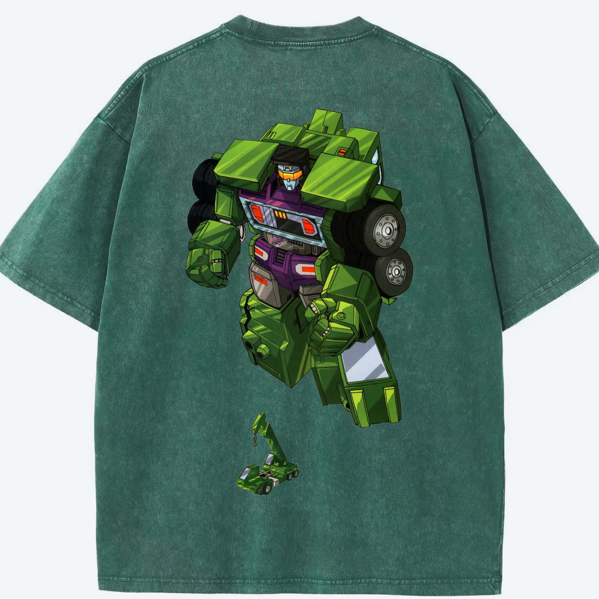 （画像用）  綿100% ヴィンテージ風 半袖Tシャツ（背面プリント）